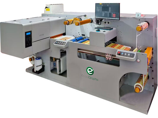Maszyna do druku etykiet cyfrowych z funkcją cięcia i laminowania