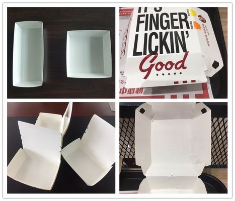 200 sztuk / min 600GSM KFC Food Box Maszyna do formowania krawędzi Food