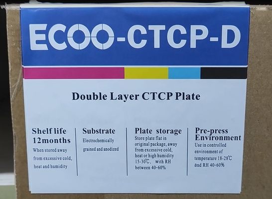 Drukowanie aluminiowej podwójnej płyty CTP pozytywnej UV o wysokiej czułości