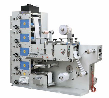 6 kolorów fleksograficzna drukarka etykiet UV z ceramicznym cylindrem rastrowym