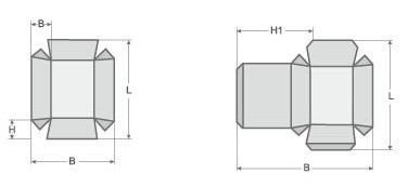Maszyna do produkcji pudełek z tektury falistej o mocy 8kW 400 sztuk / min z pustym 100 mm